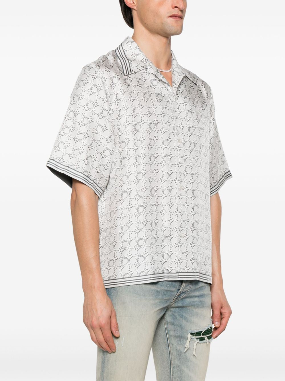 AMIRI Men's Mini Bowling Shirt