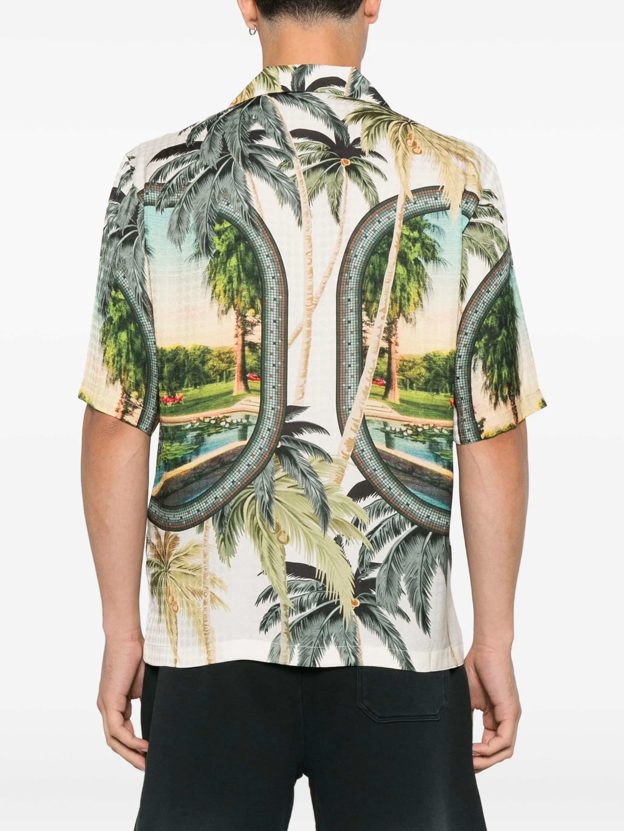 AMIRI Men's Mini Paradise Bowling Shirt - Size S