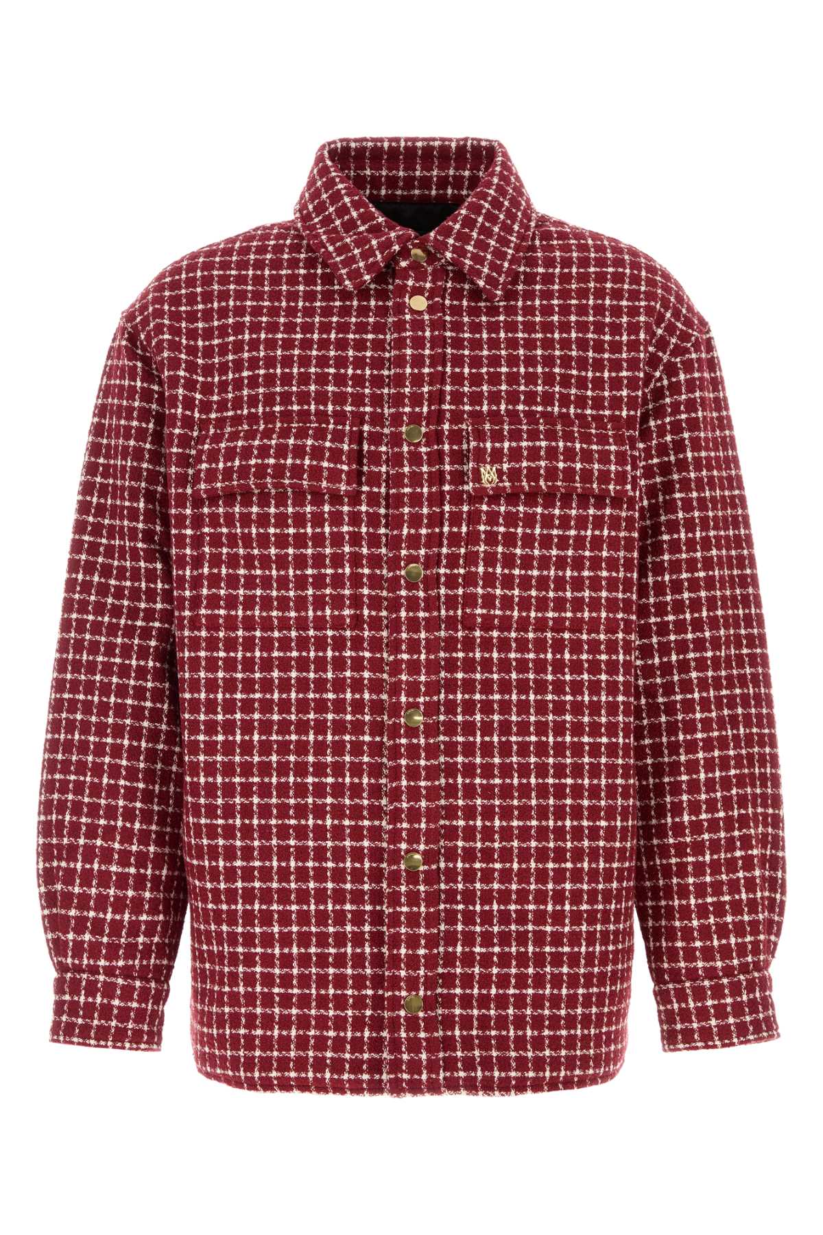 AMIRI Men's Embroidered Boucle Loop Padded Overshirt