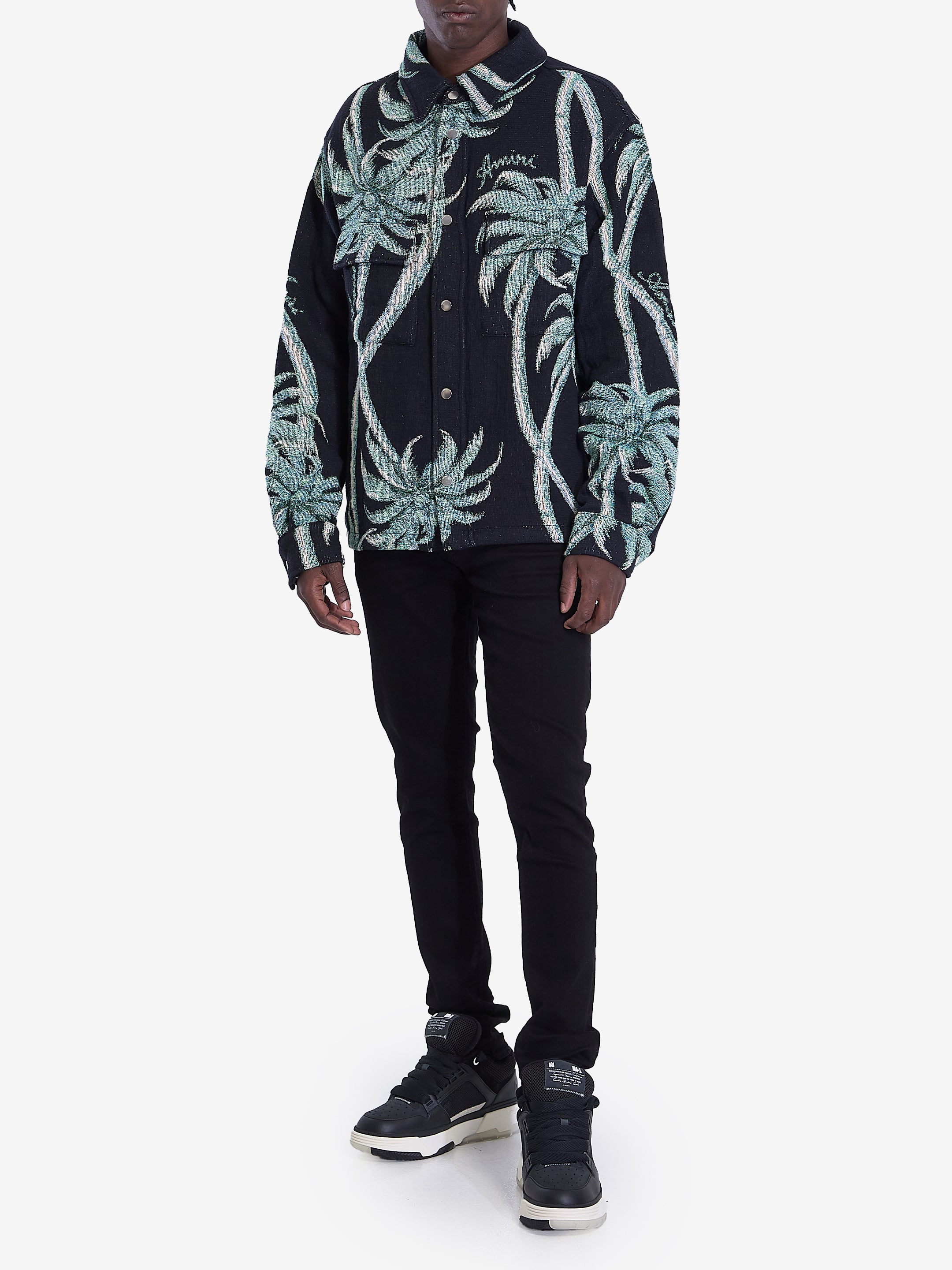 AMIRI Embroidered Cotton Overshirt for Men