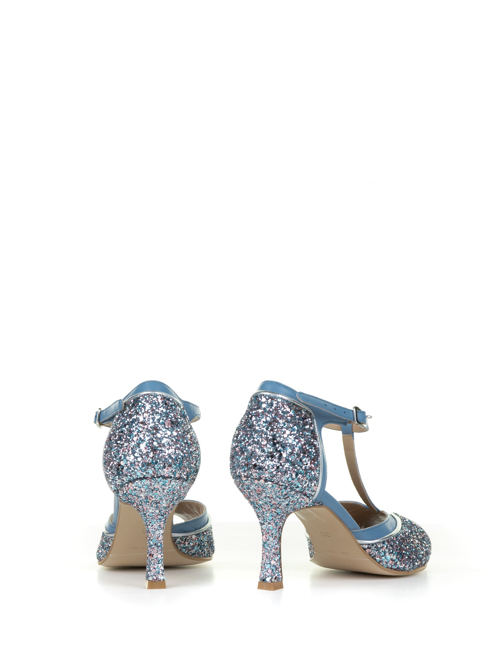 HOPE Mini Décolleté Nappa Leather Boots with Glitter and Strap