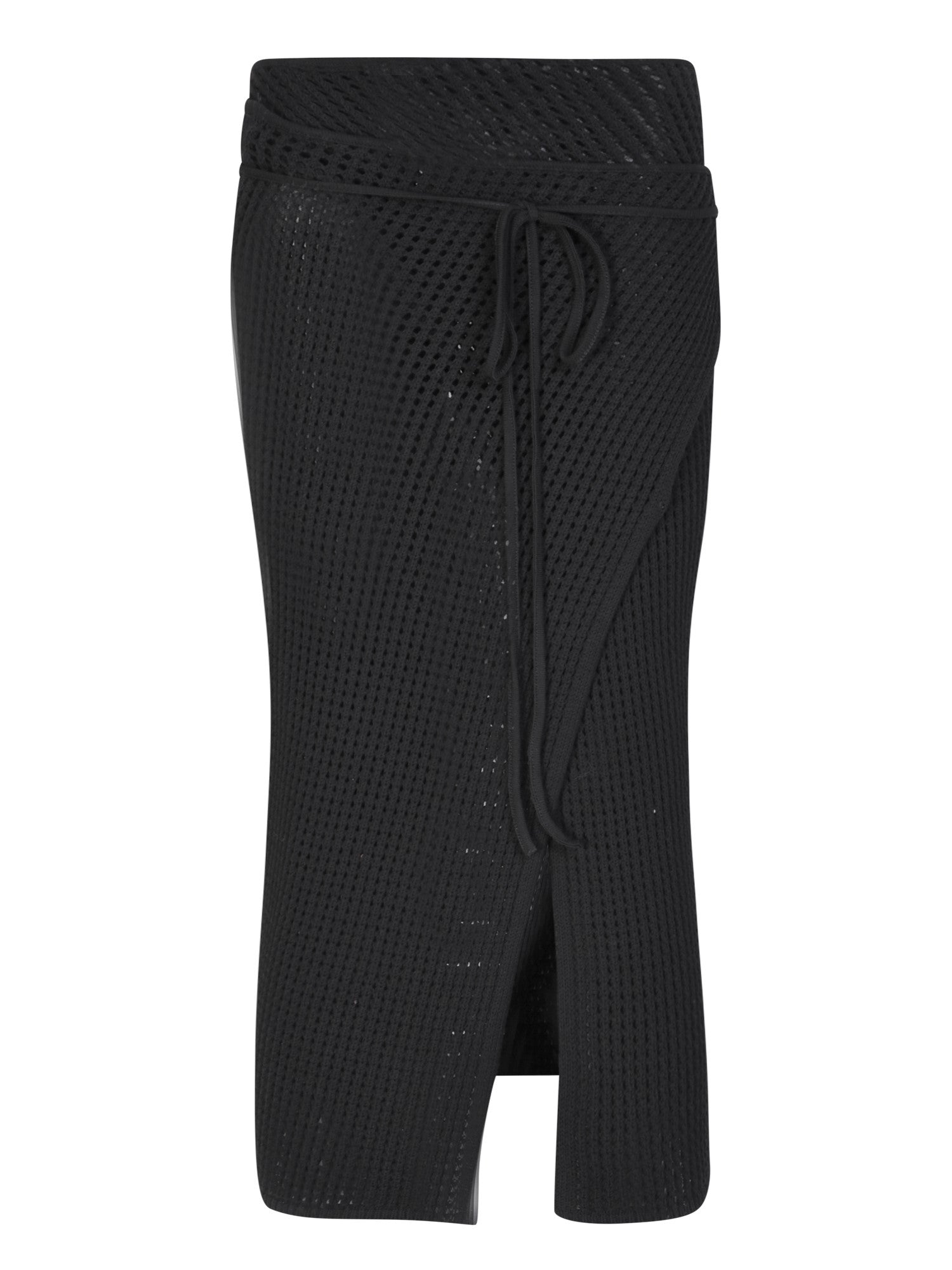 ANDREADAMO Elegant Mid-Length Skirt with Cut-Out Details