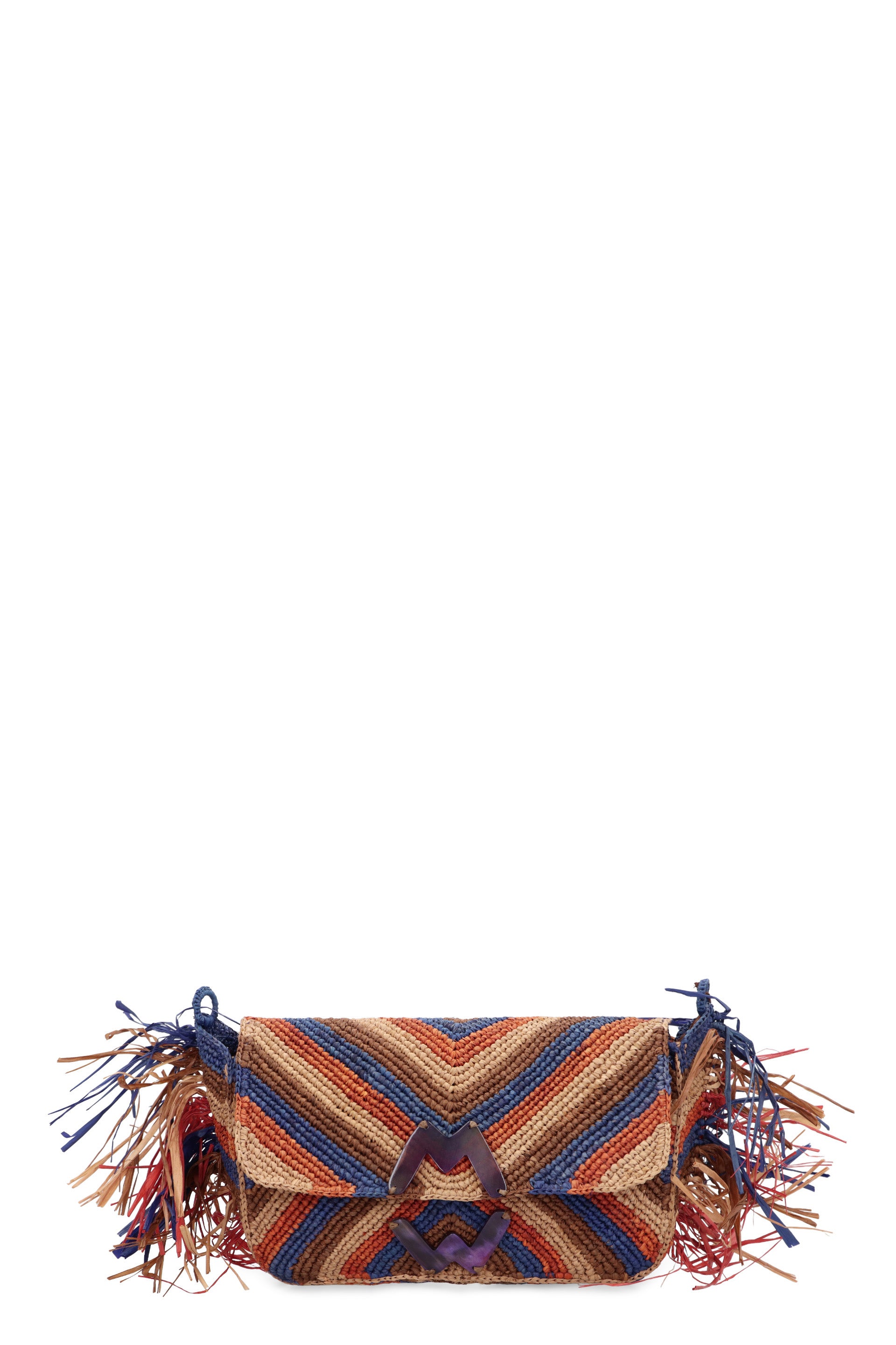 MADE FOR A WOMAN Mini Raffia Crossbody Handbag