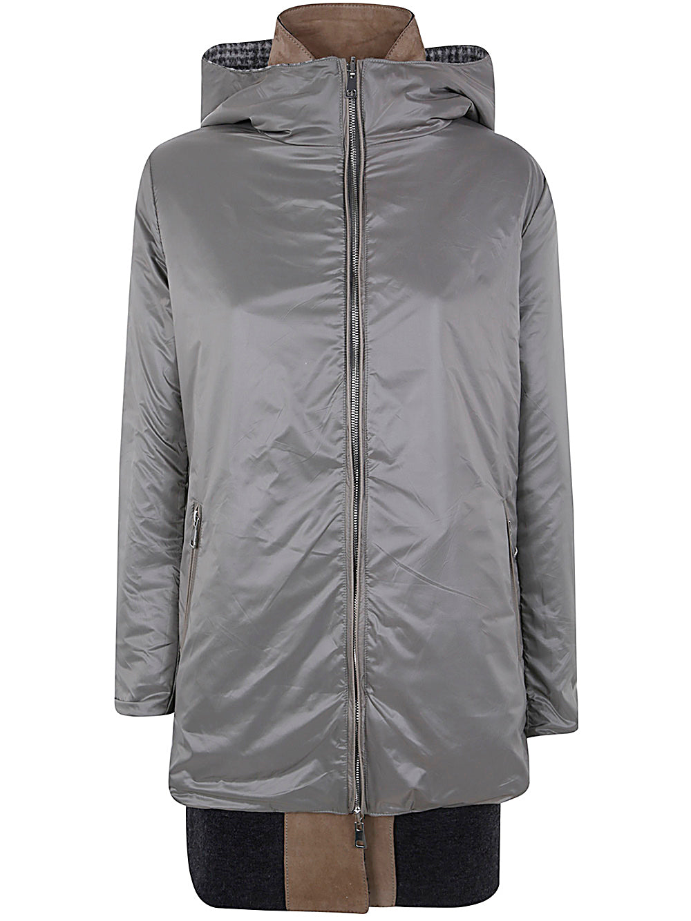 THE JACKIE LEATHERS Angelique Reverse Bomber Jacket