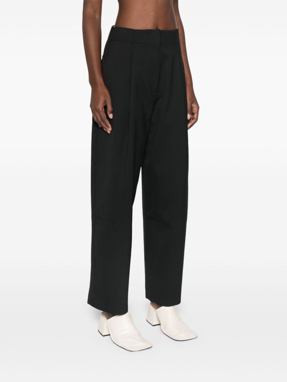 STUDIO NICHOLSON Wide Leg Cropped Trousers for Women