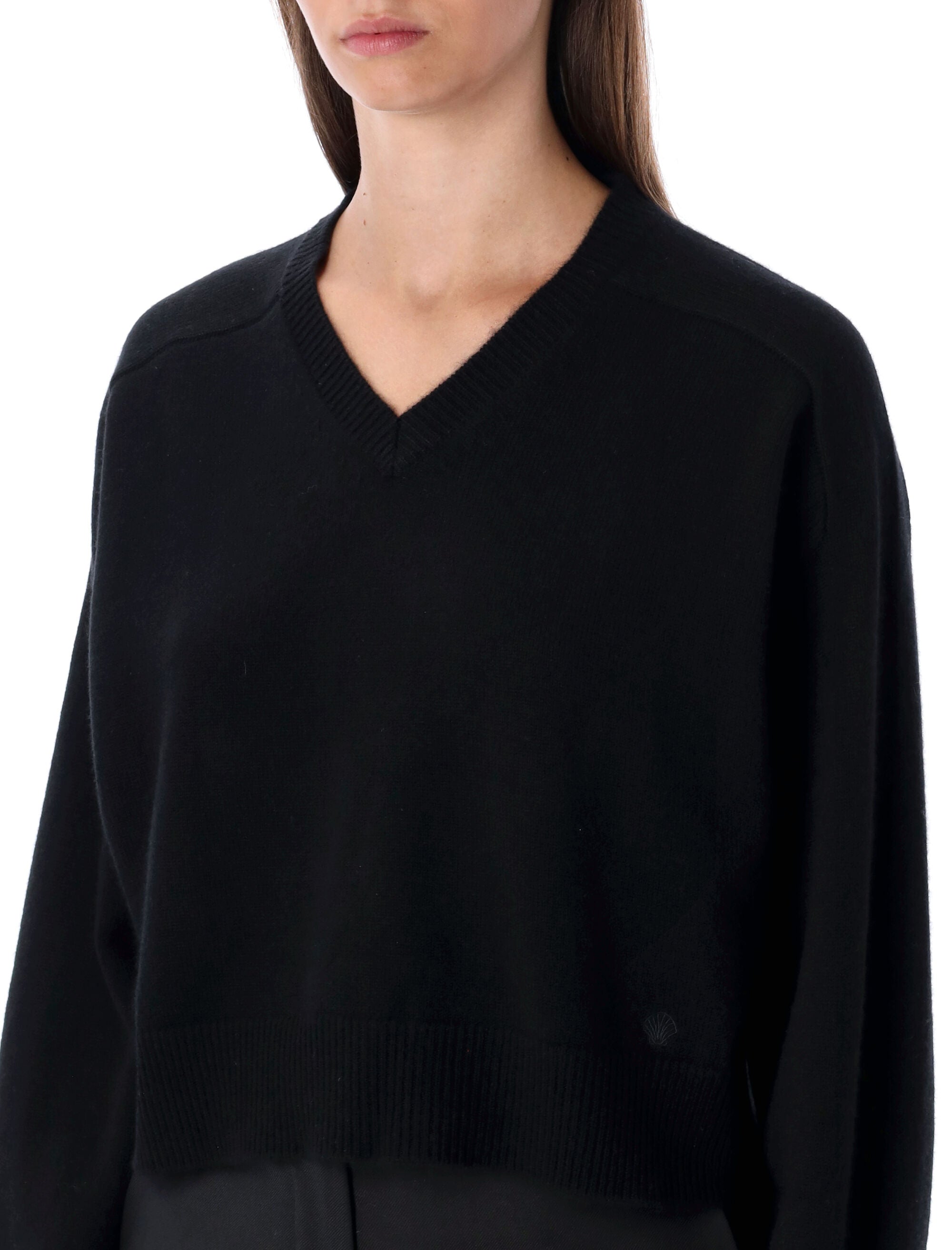 LOULOU Mini Cashmere V-Neck Sweater