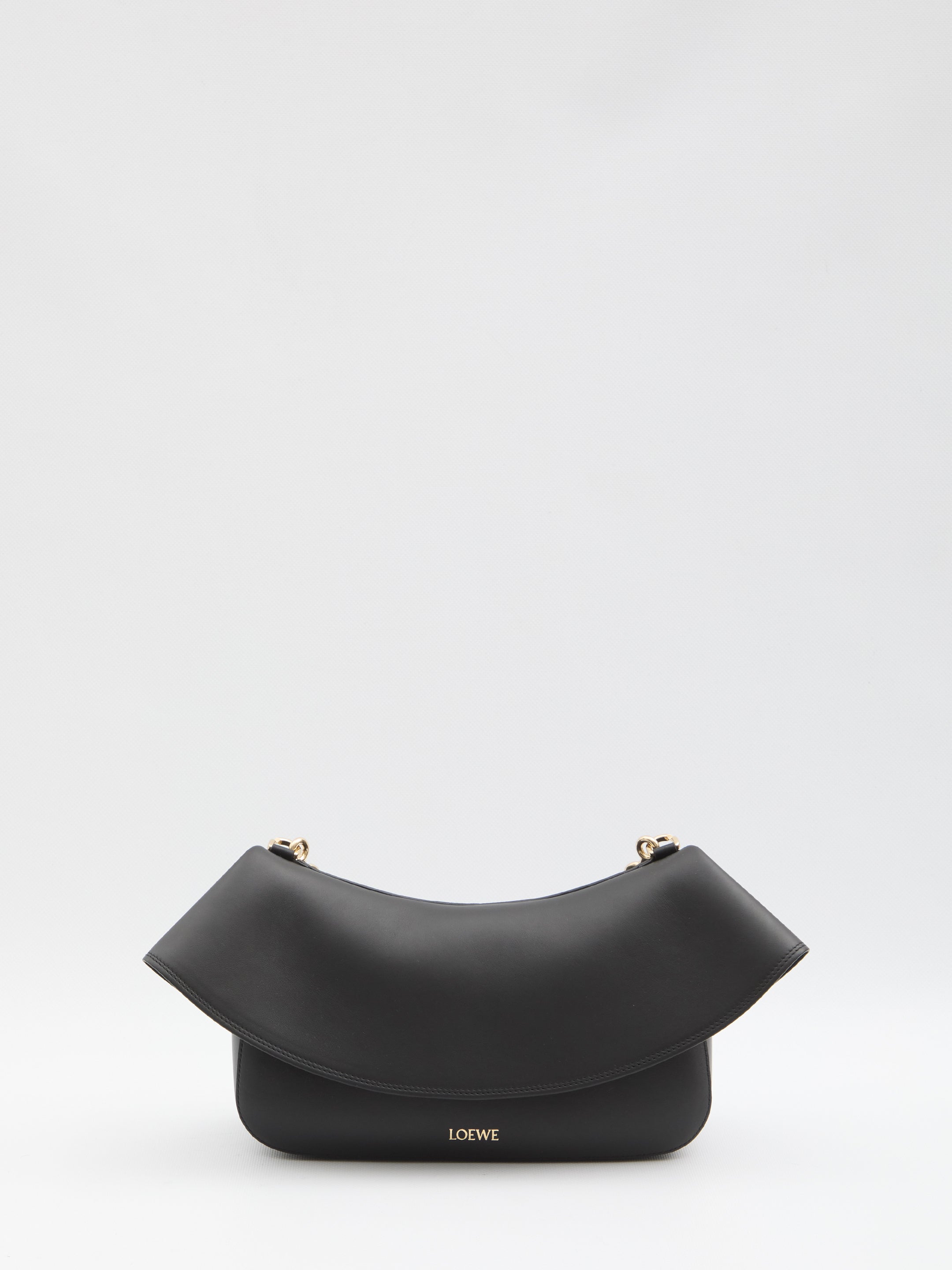LOEWE Chain-Link Ruffled Shoulder Mini Handbag