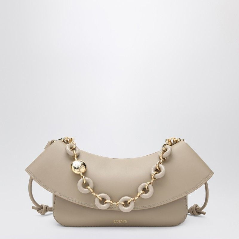 LOEWE Medium Curved Body Handbag with Unique Chain Detail