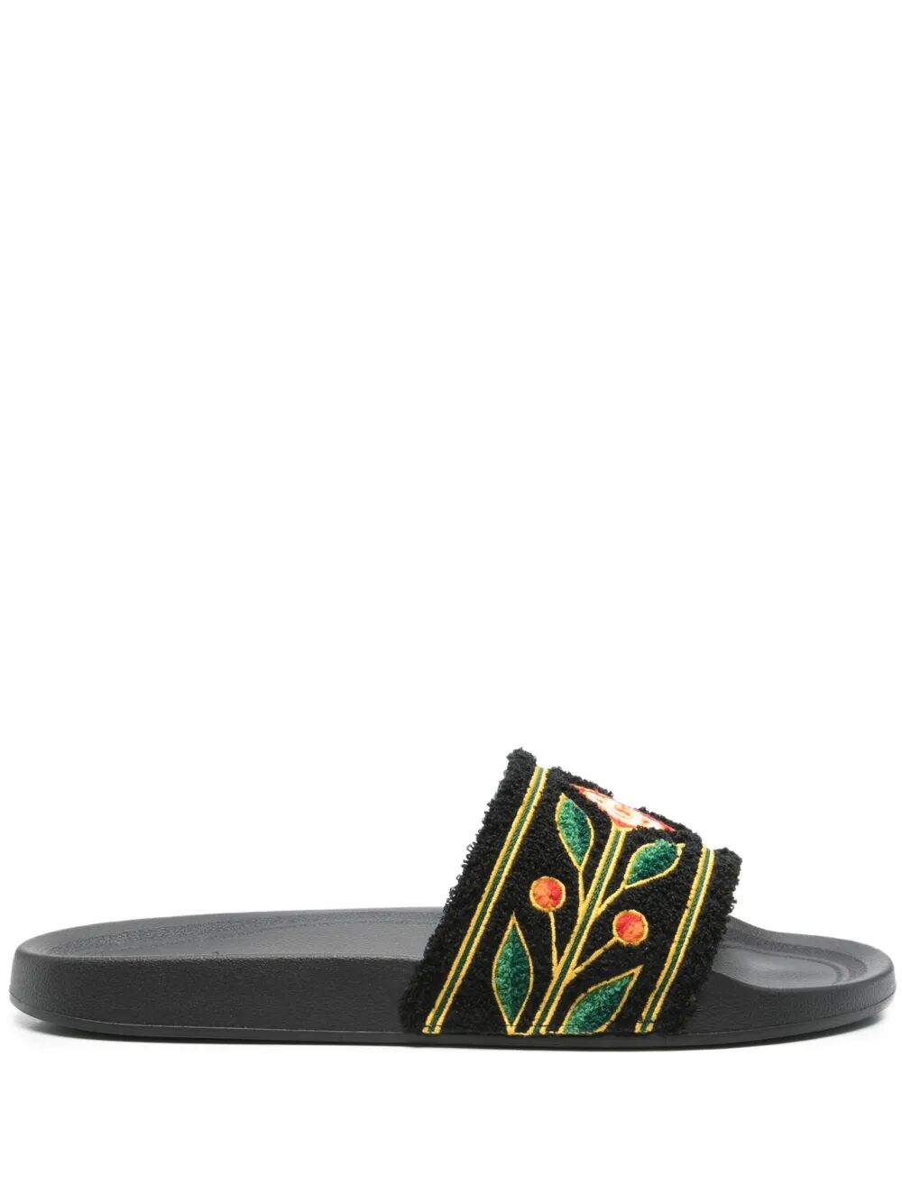CASABLANCA Embroidered Terry Slider Sandals for Men