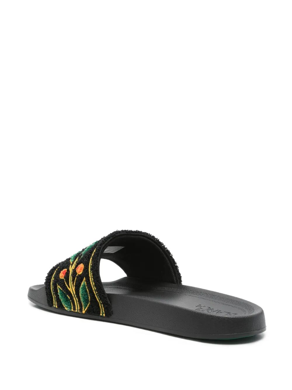 CASABLANCA Embroidered Terry Slider Sandals for Men