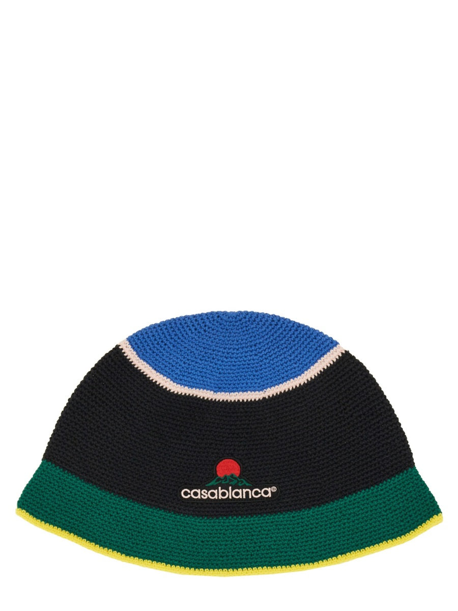 CASABLANCA Crochet Hat with Logo