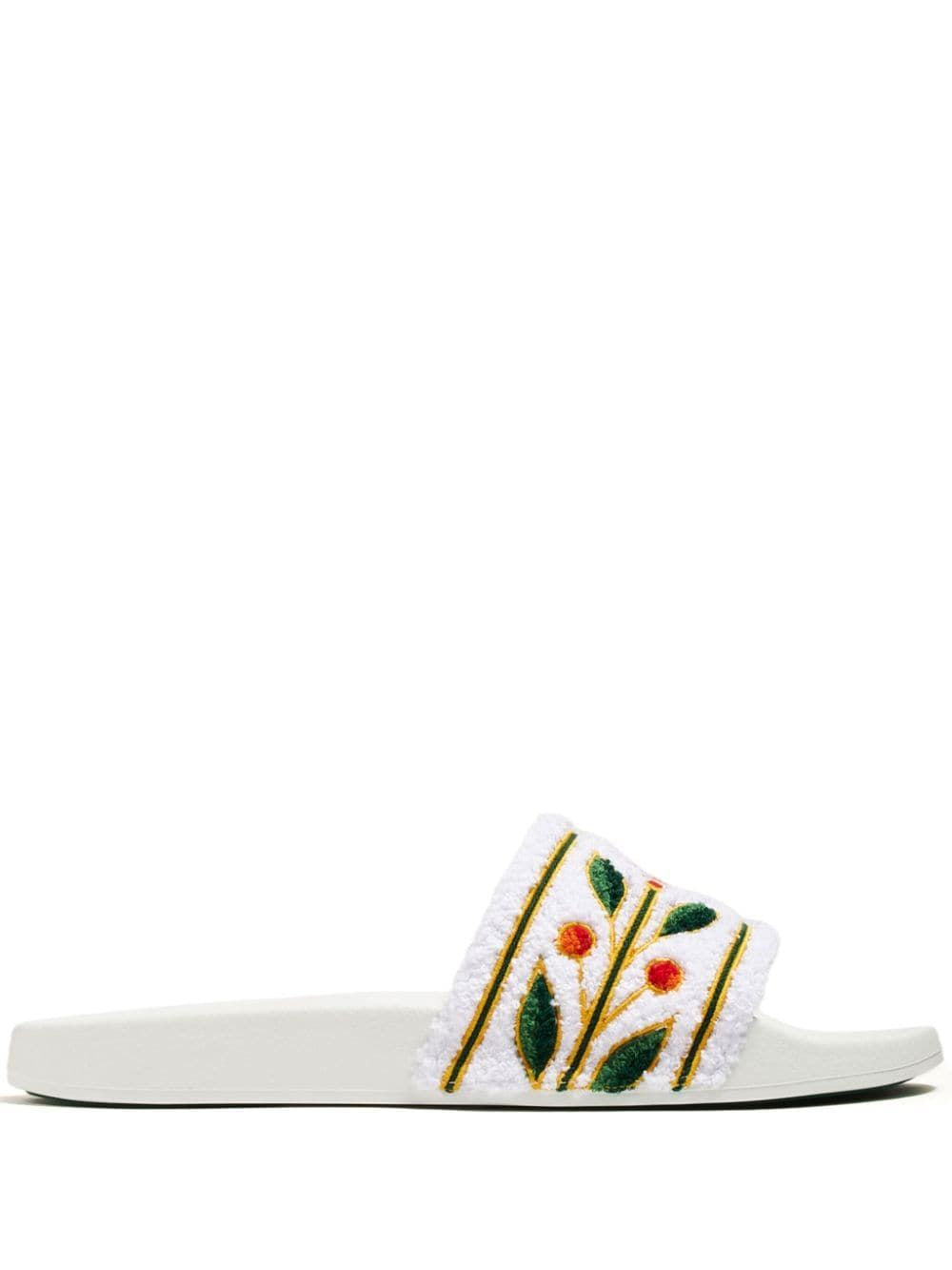 CASABLANCA Embroidered Terry Slider Sandals for Men