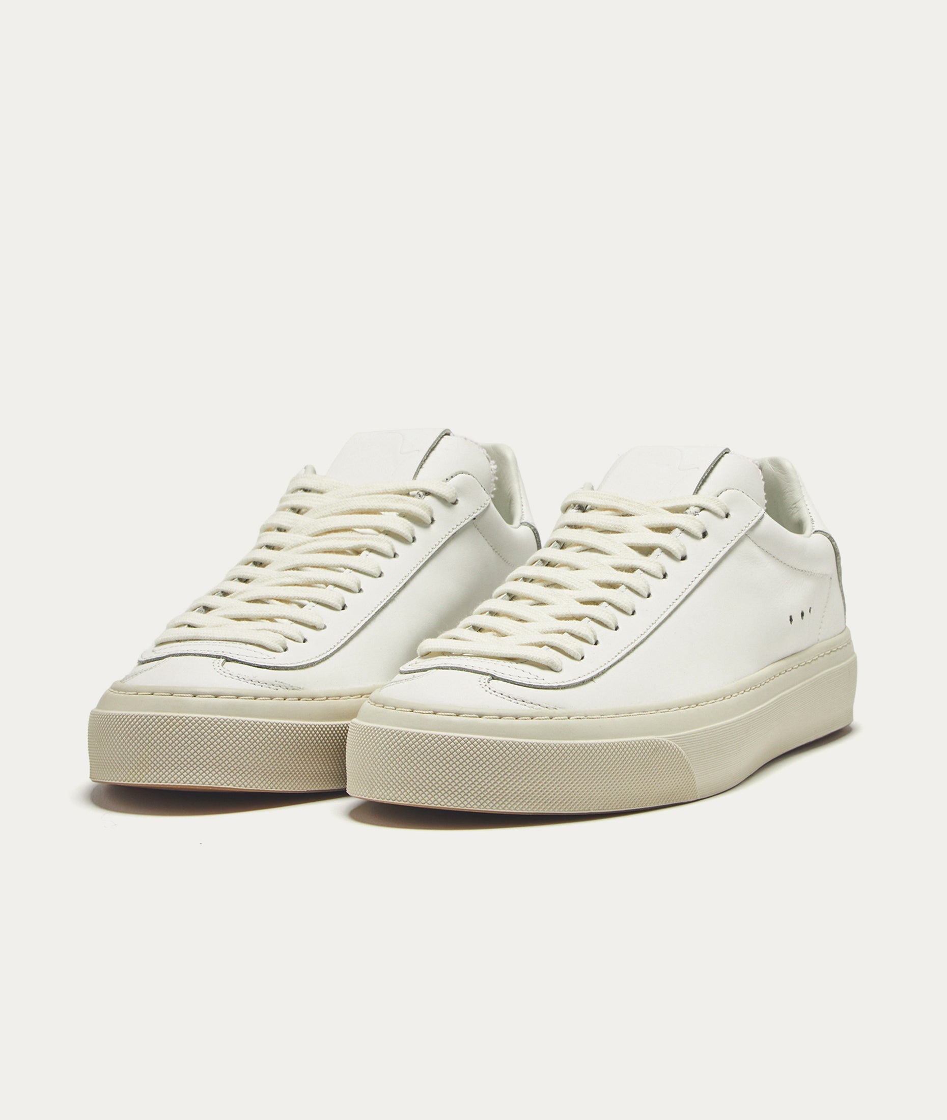 AQUA ALTA VENICE Minimalist Leather Sneakers