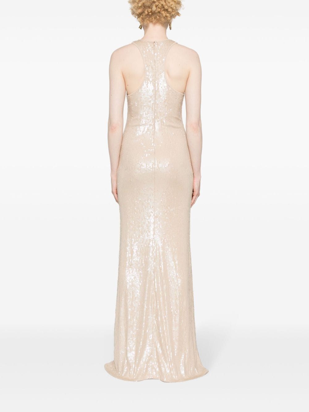 ELISABETTA FRANCHI Mini Sequined Straps Dress