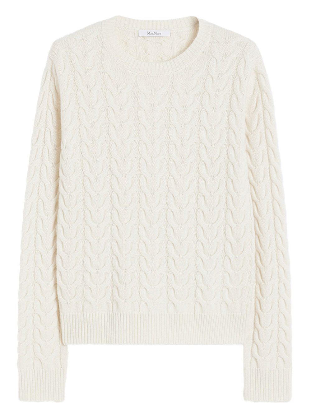 MAX MARA Slim Fit Cable-Knit Cashmere Pullover