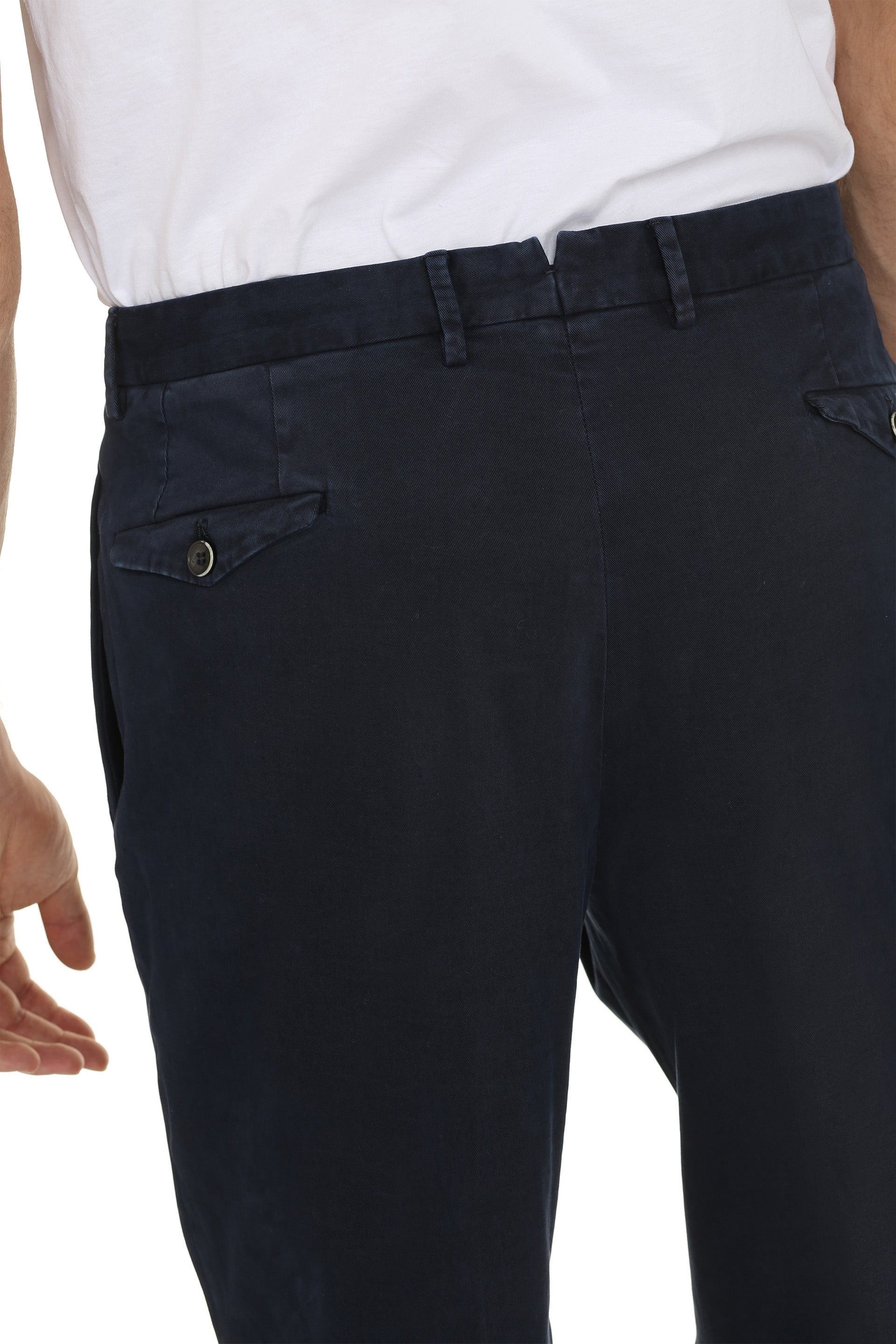 THE (ALPHABET) Stretch Cotton Chino Trousers