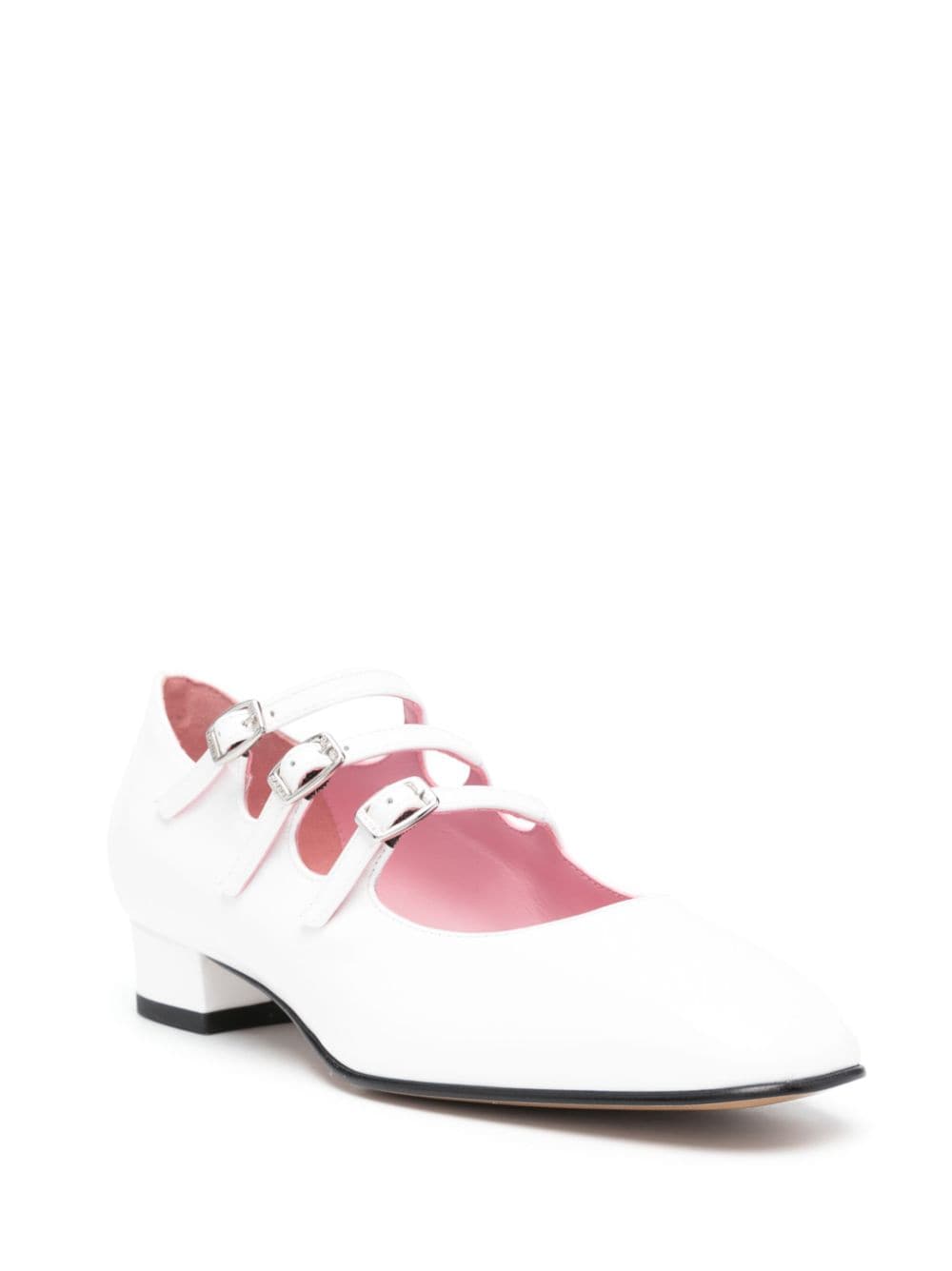 CAREL PARIS Patent Leather Mary Janes Ballet Flats for Women
