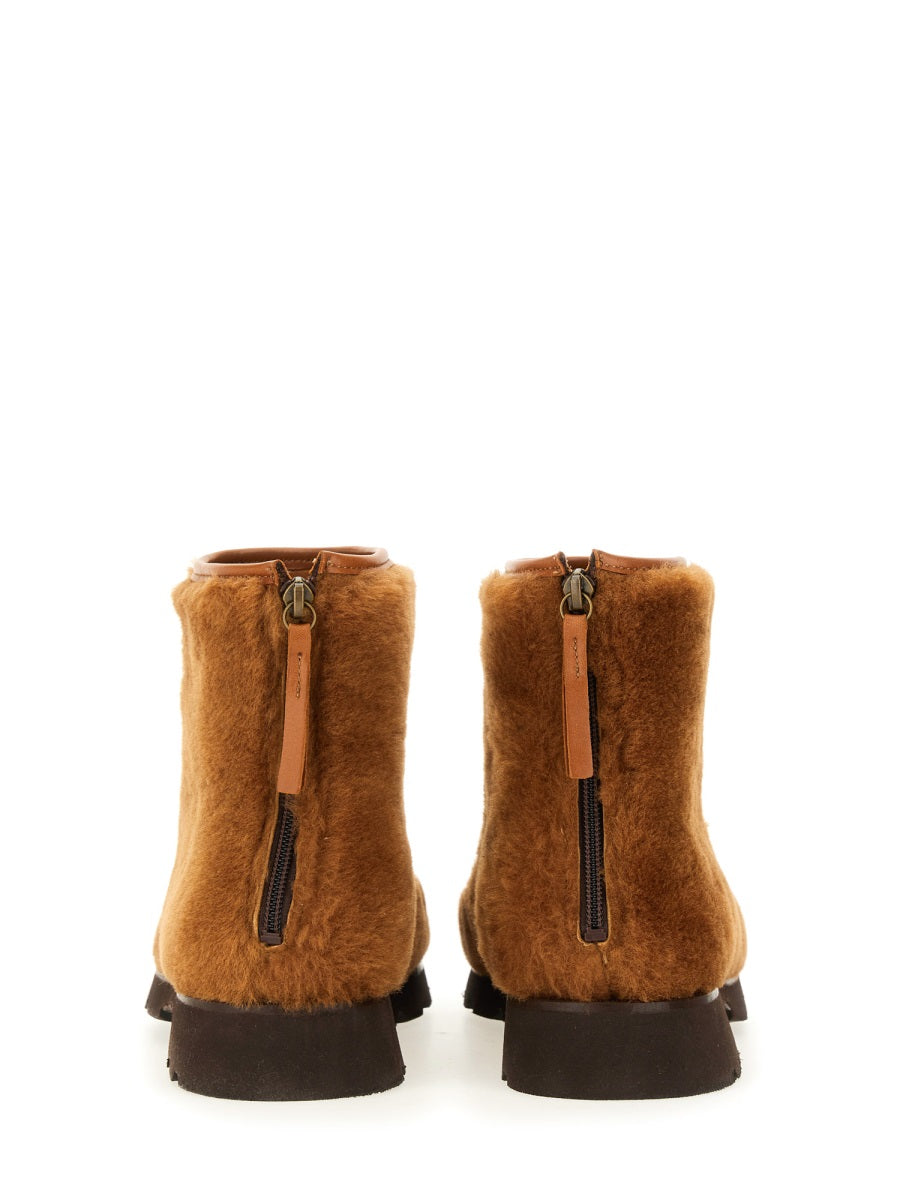HEREU Zippered Leather Boot for Women