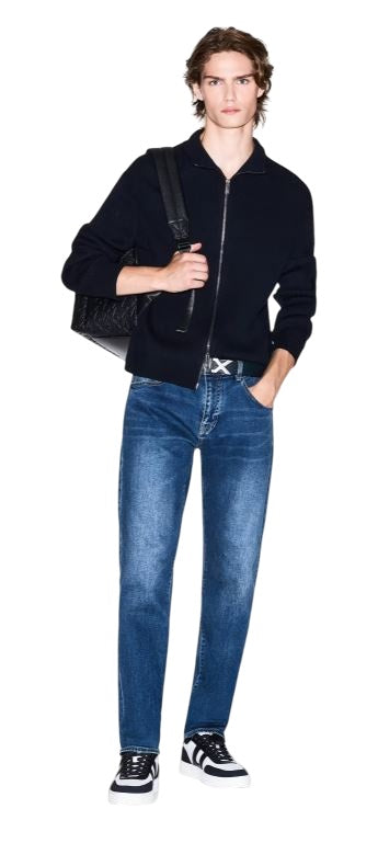 ARMANI EXCHANGE High Neck Full Zip Cardigan