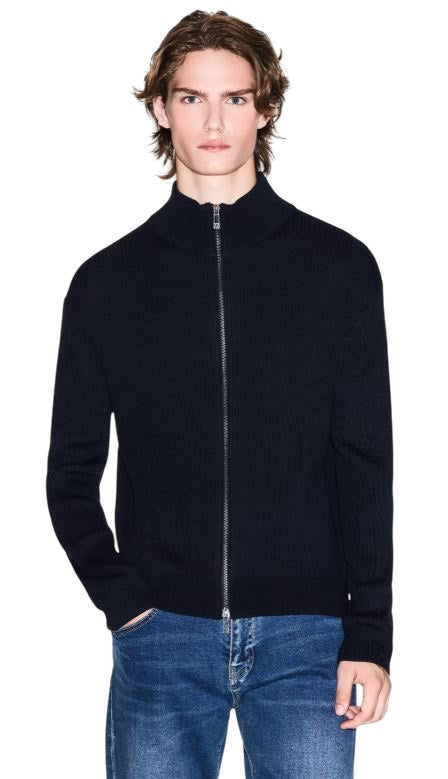 ARMANI EXCHANGE High Neck Full Zip Cardigan