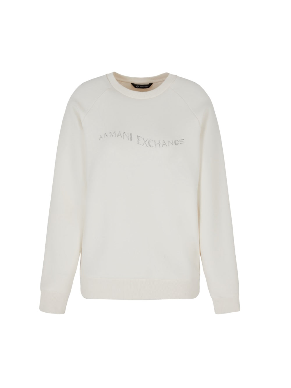 ARMANI EXCHANGE Regular Fit Glitter Logo Hoodie for Women