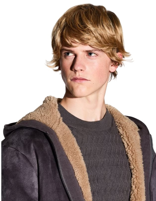 ARMANI EXCHANGE Textured Crewneck Sweater for Men