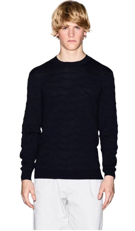 ARMANI EXCHANGE Textured Knit Sweater for Men - Regular Fit