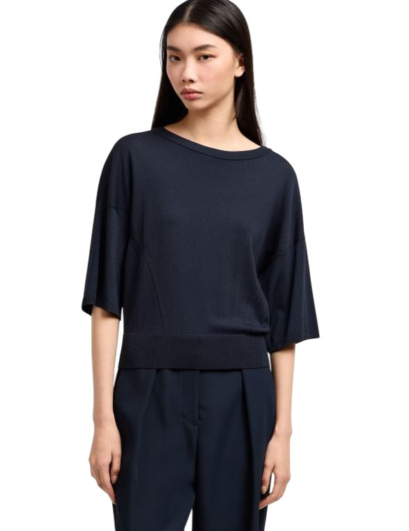 ARMANI EXCHANGE Refined Three-Quarter Sleeve Sweater