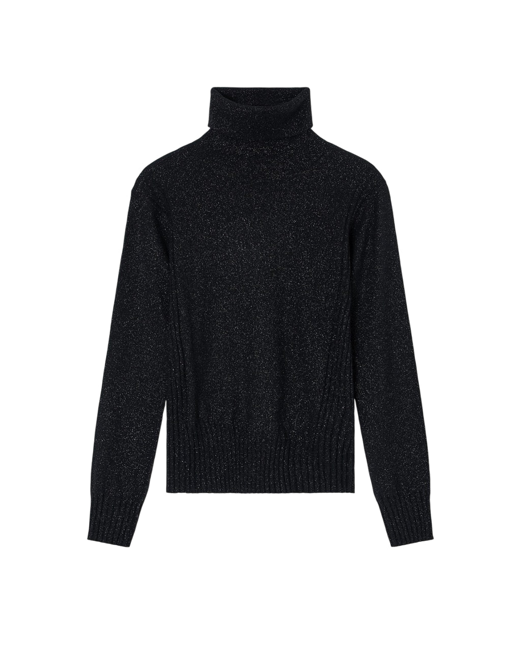 ARMANI EXCHANGE Women's Turtleneck Sweater with Lurex Finish