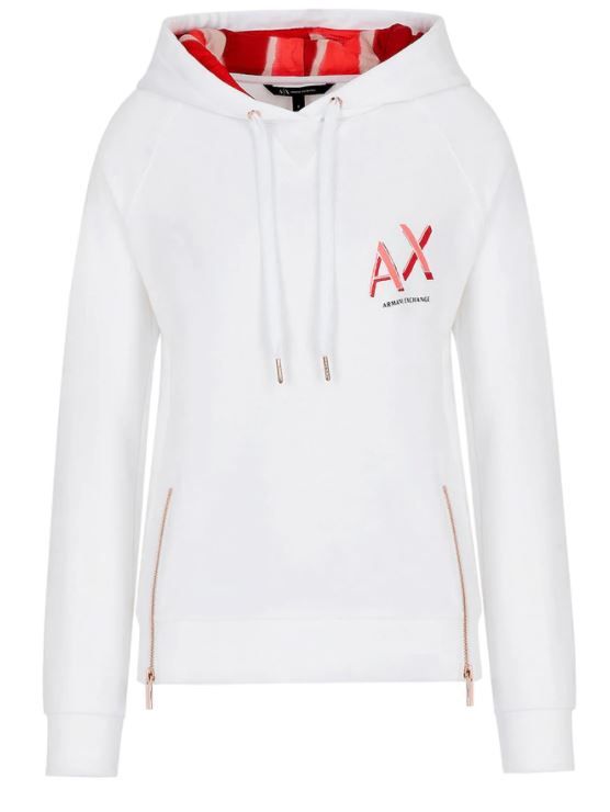 ARMANI EXCHANGE Comfortable Women's Sweatshirt with Zip Detail