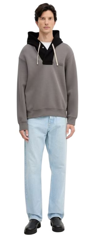 ARMANI EXCHANGE Regular Fit Sweatshirt with Contrasting Drawstring Hood