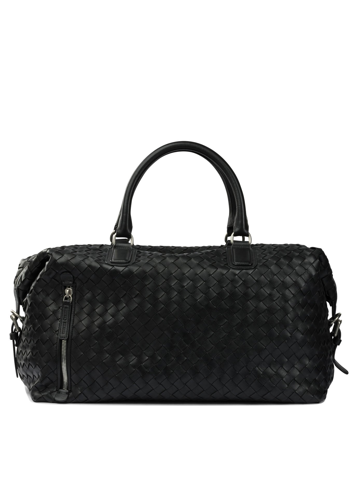 OFFICINE CREATIVE Handcrafted Travel Handbag with Reinforced Handles and Adjustable Strap
