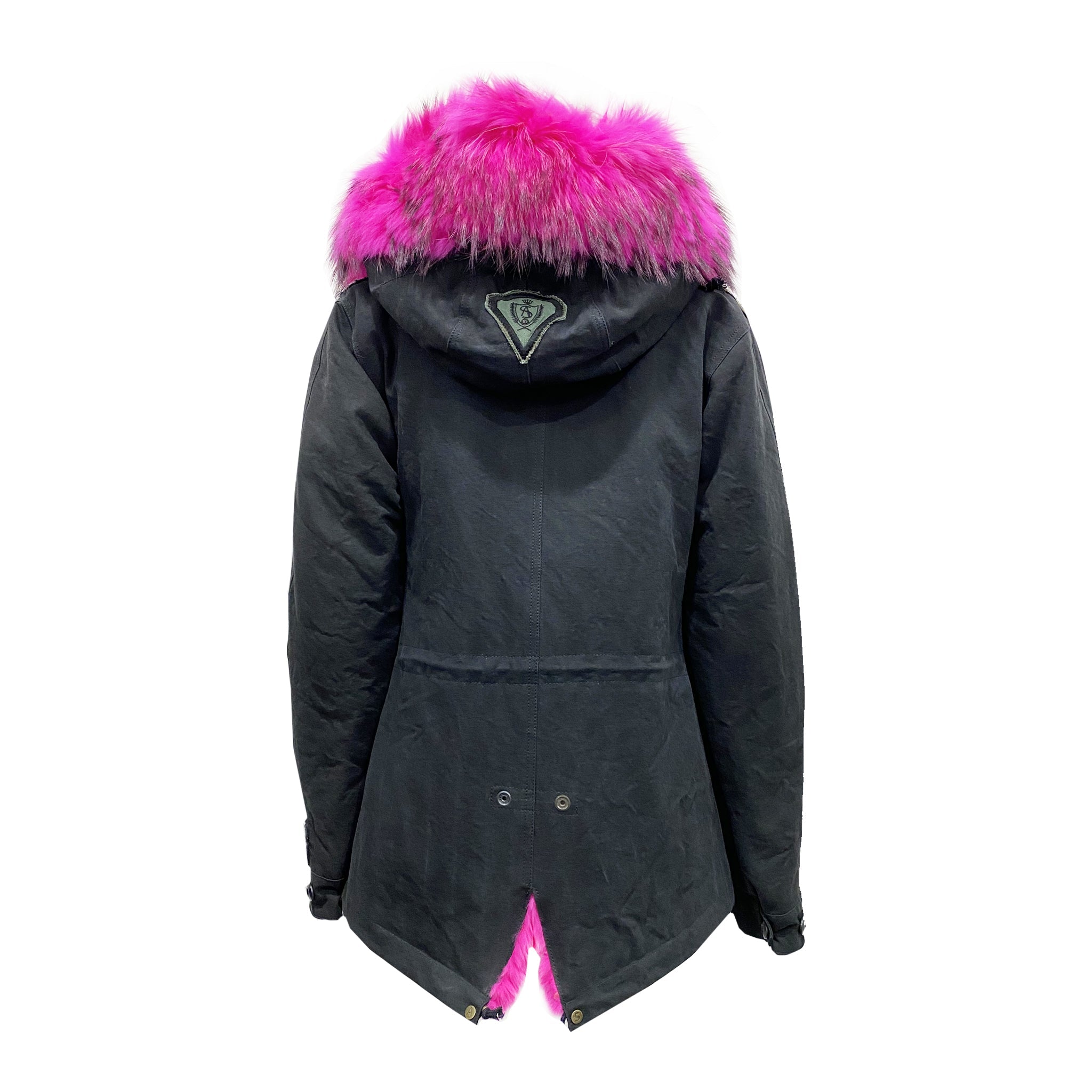 AS65 Canvas Embellished Parka Jacket for Women