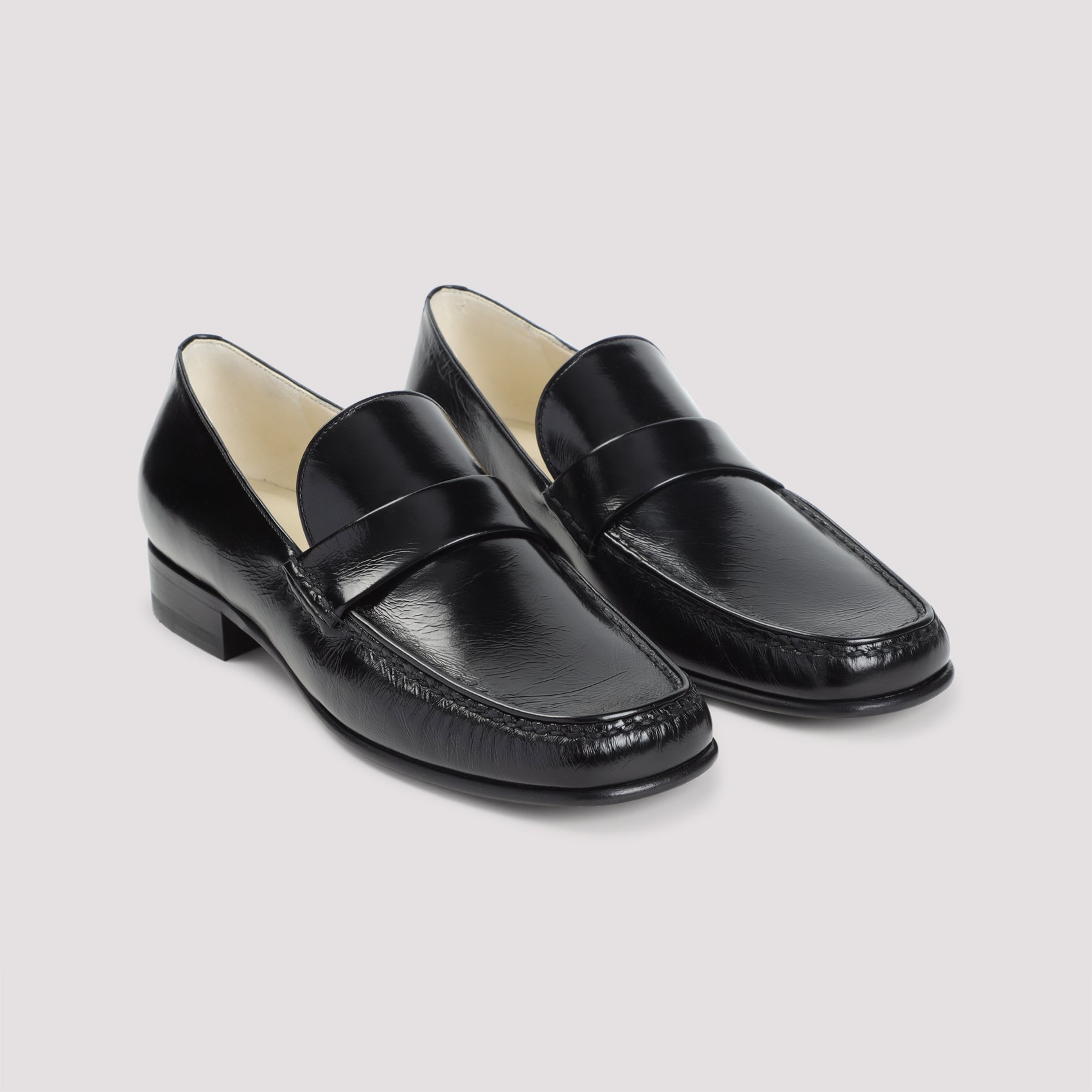 PHOEBE PHILO 100% Leather Loafers - Square Toe Design