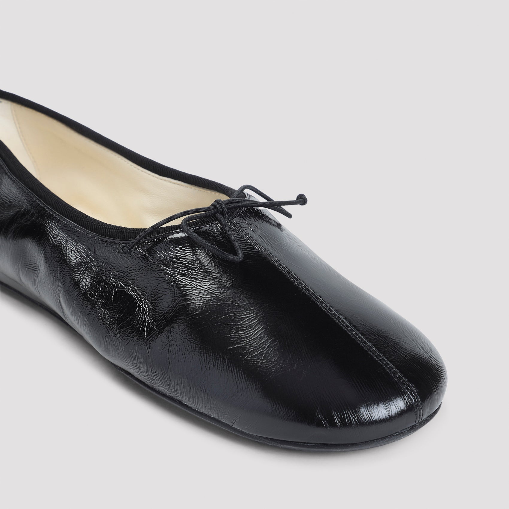 PHOEBE PHILO Gathered Flat Leather Ballerinas