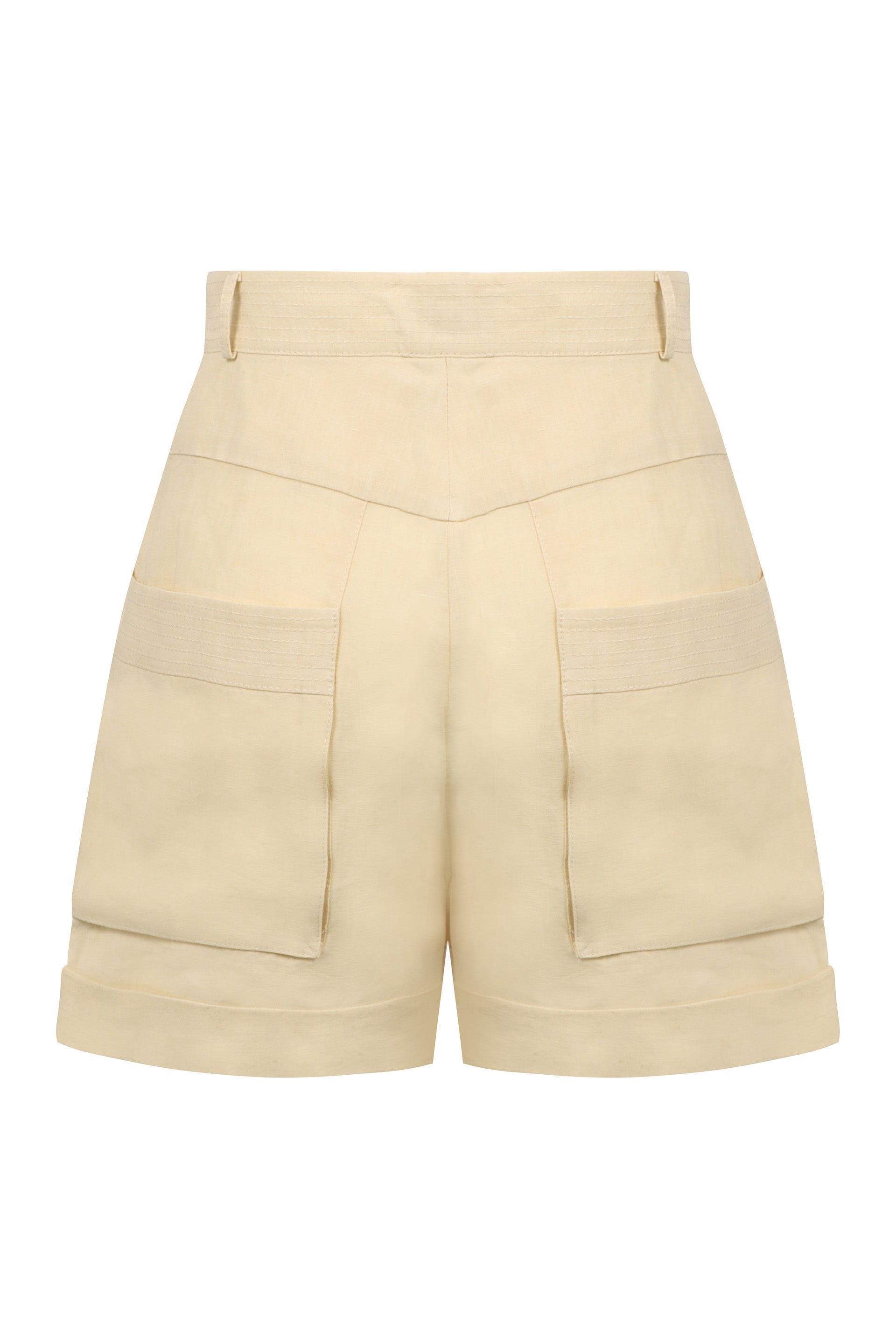 LE KASHA Linen Mini Shorts for Women