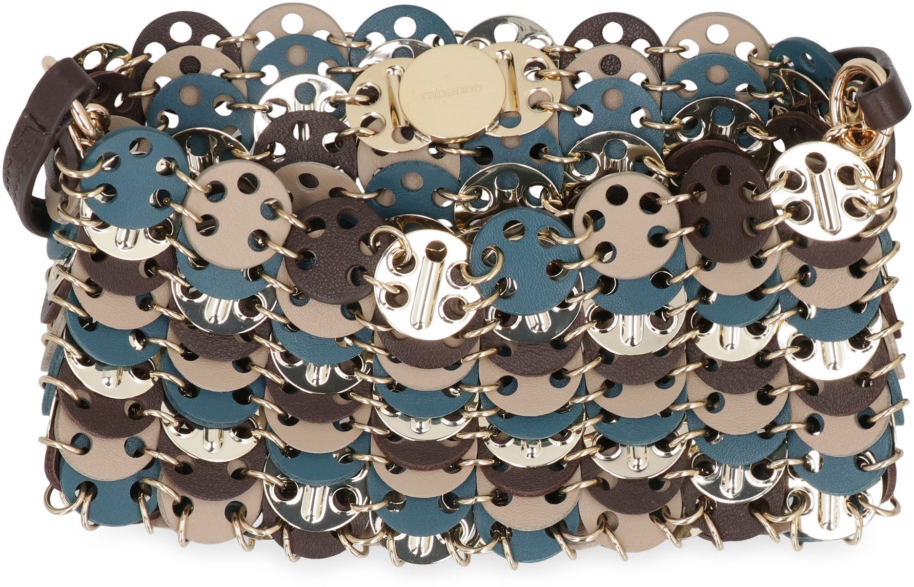 PACO RABANNE Leather Crossbody Mini Handbag