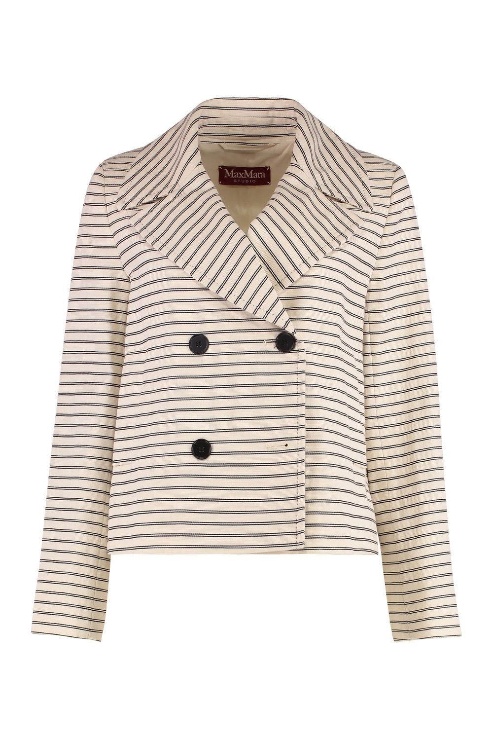 MAX MARA STUDIO Double-Breasted Cotton Jacket