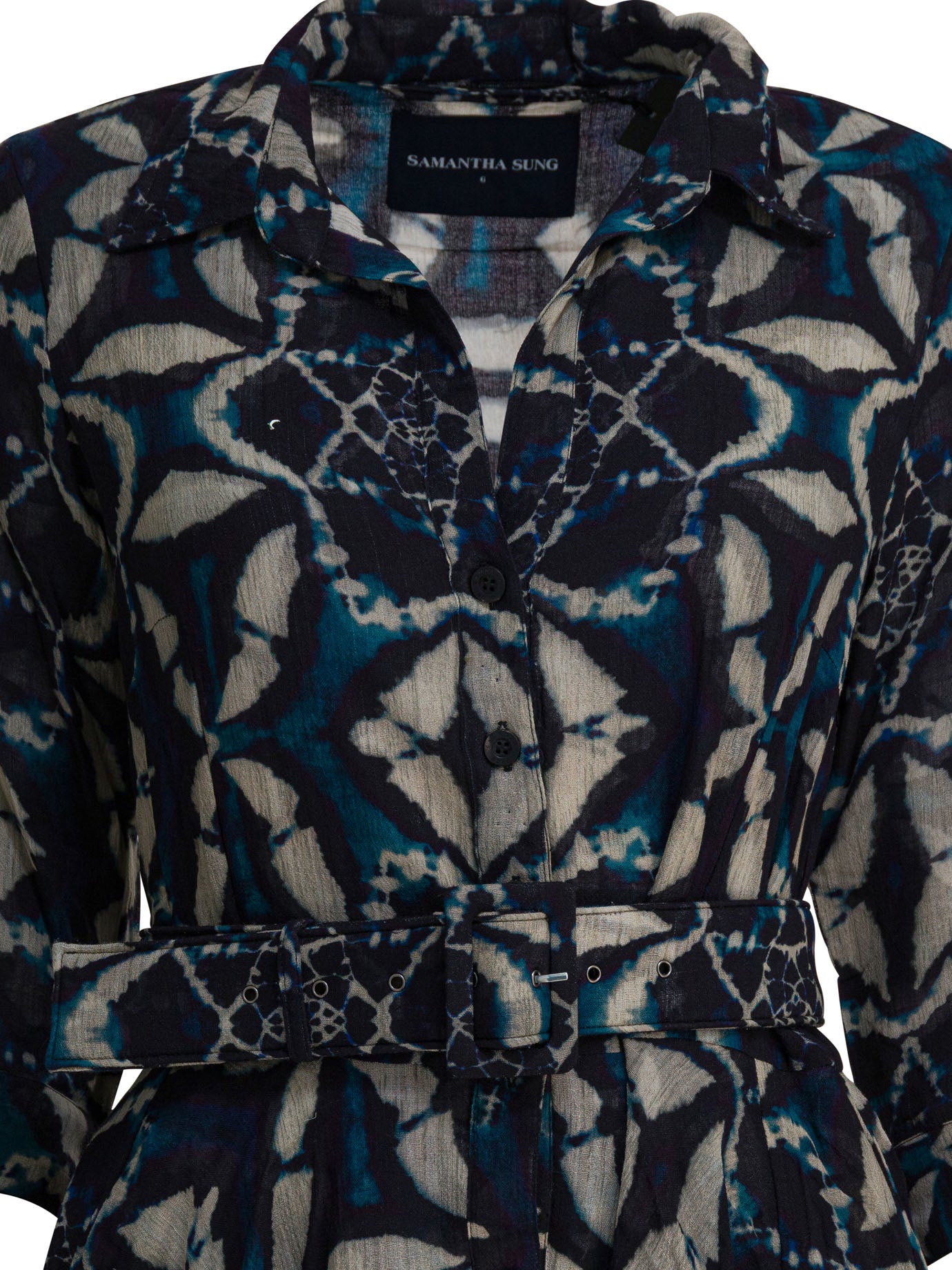 SAMANTHA SUNG Printed Wool Dress for Women - Fall 2025