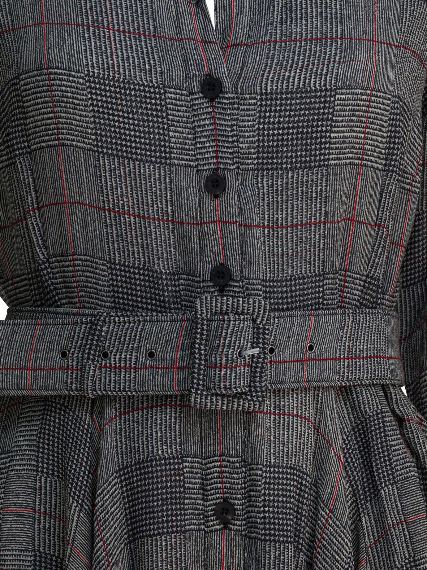 SAMANTHA SUNG Checkerboard Wool Dress for Women - Fall/Winter 2025