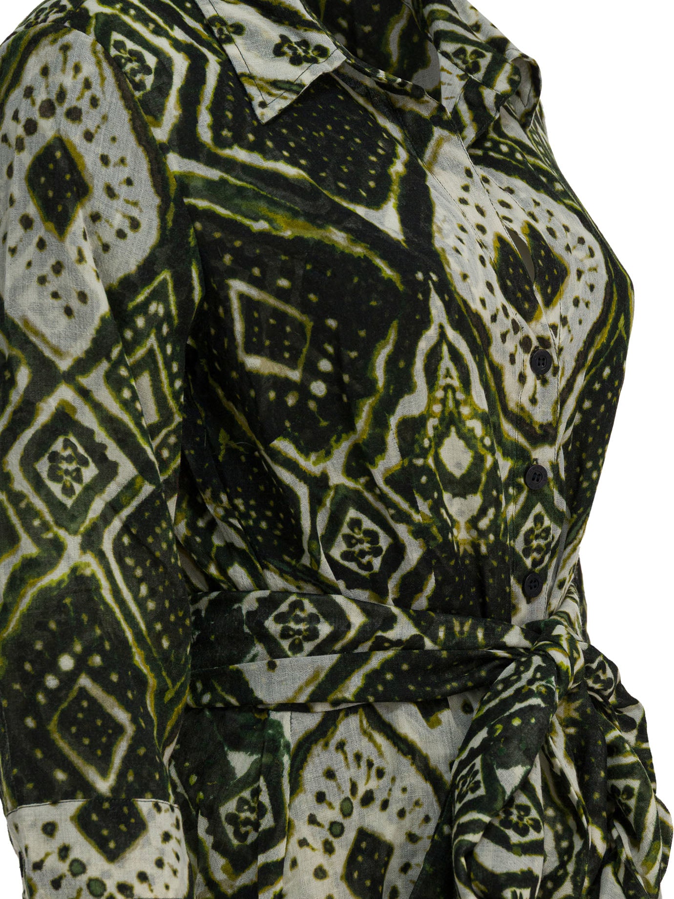 SAMANTHA SUNG Mini Tie-Dye Wool Dress