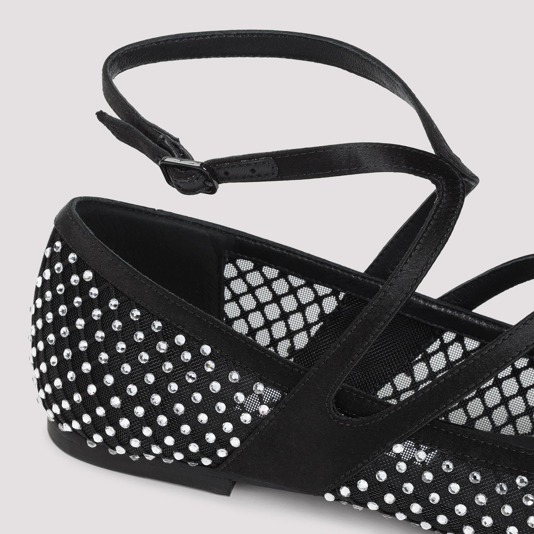 JIMMY CHOO Astoria Ballerinas - Elegant Leather and Mesh Flats for Women