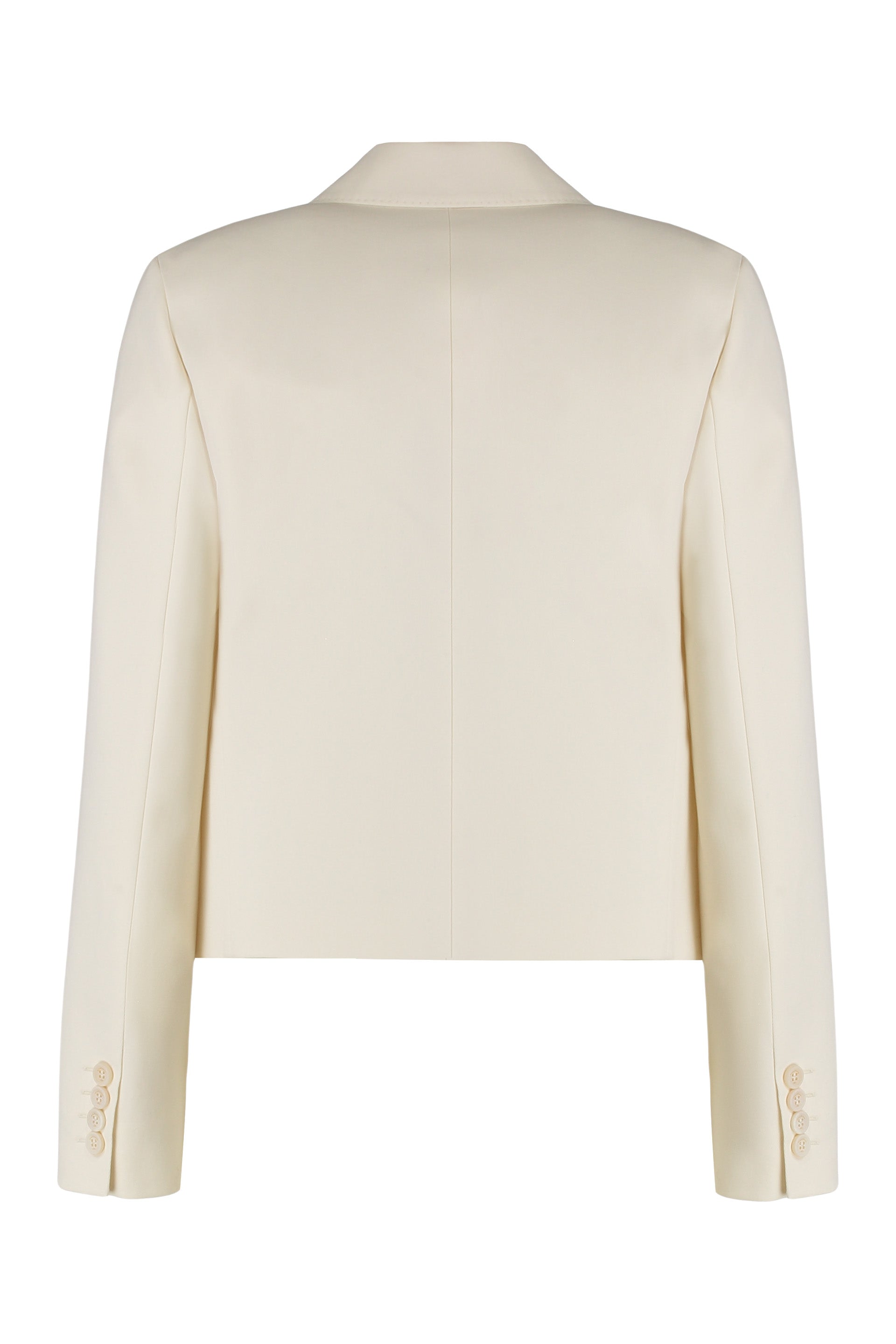 MAX MARA Chic Cotton Jacket with Decorative Bow