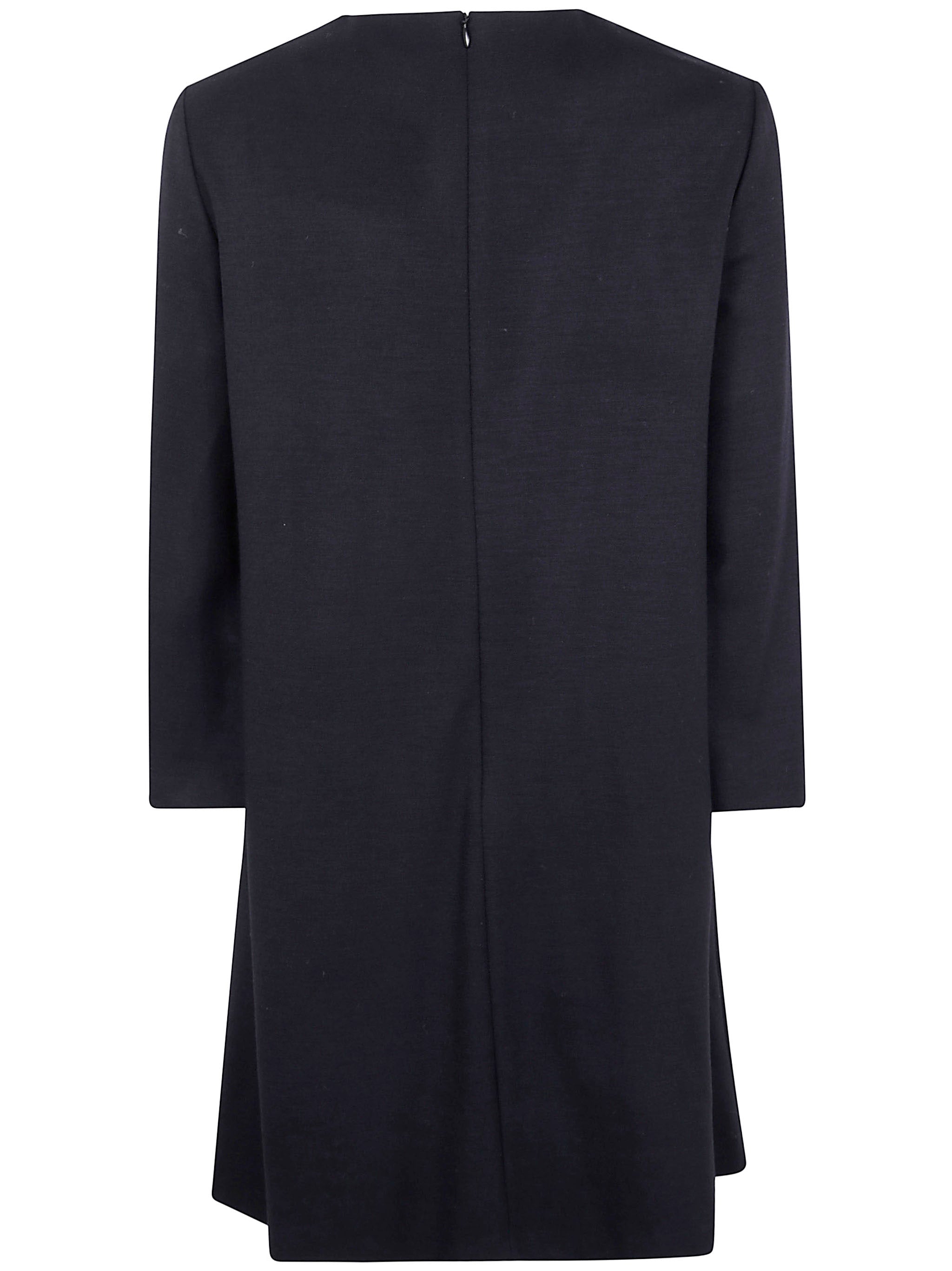 HARRIS WHARF LONDON Women’s Bell Sleeves Dress in Superfine Merino