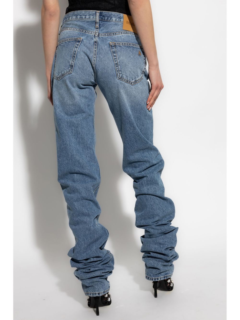 ATTICO Extra Long Faded Jeans for Women