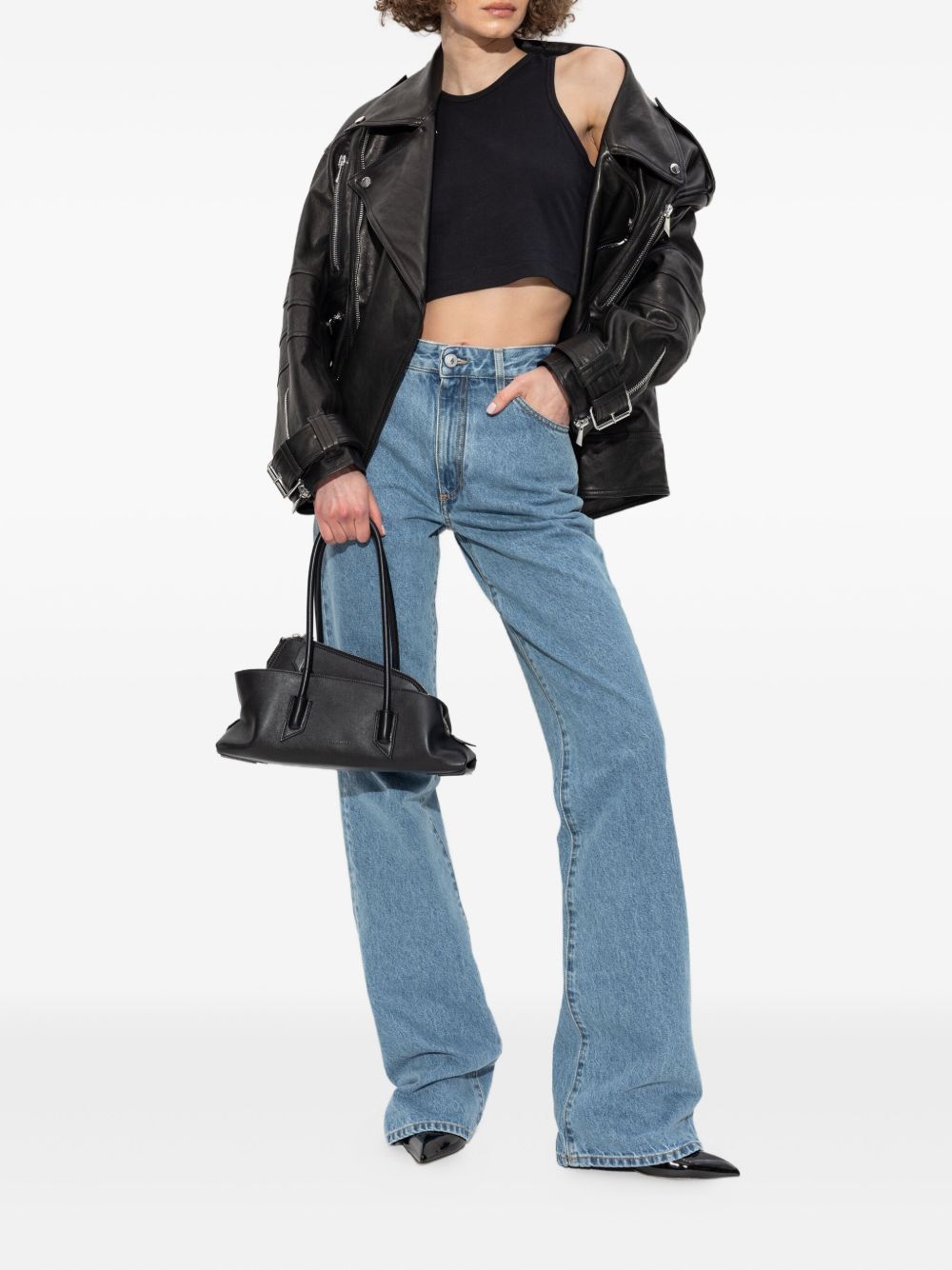 ATTICO High-Waisted Flared Jeans