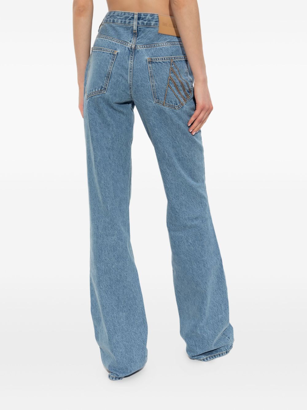 ATTICO High-Waisted Flared Jeans