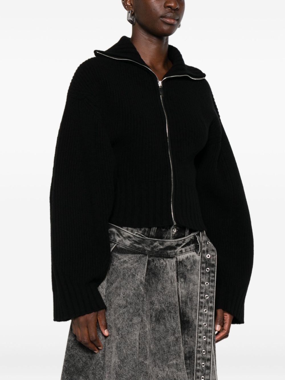 THE ATTICO Chic Wool Blend Cardigan for Women