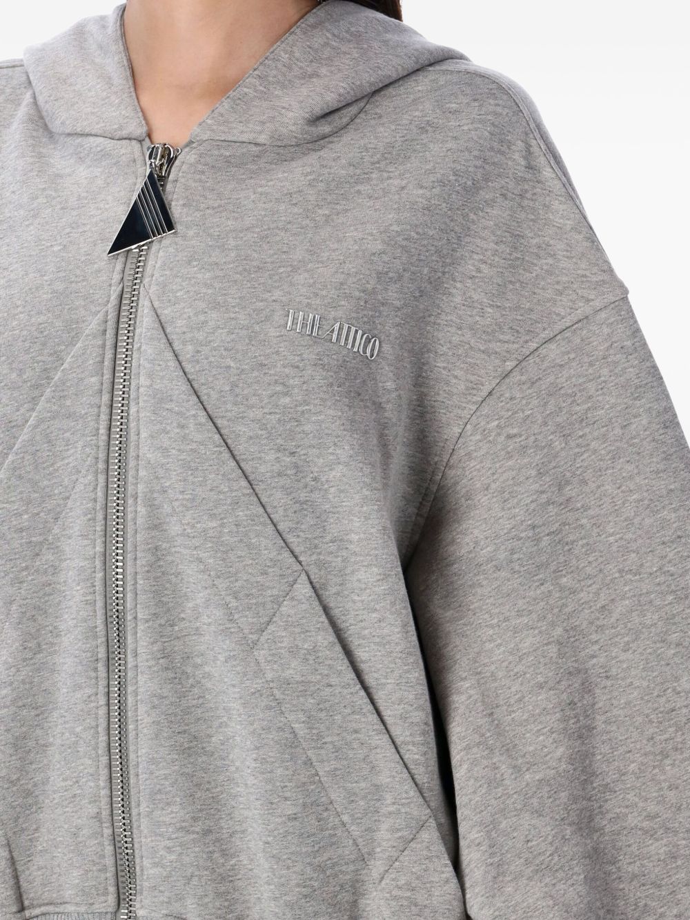 ATTICO Relaxed Fit Zip-Up Hoodie for Women