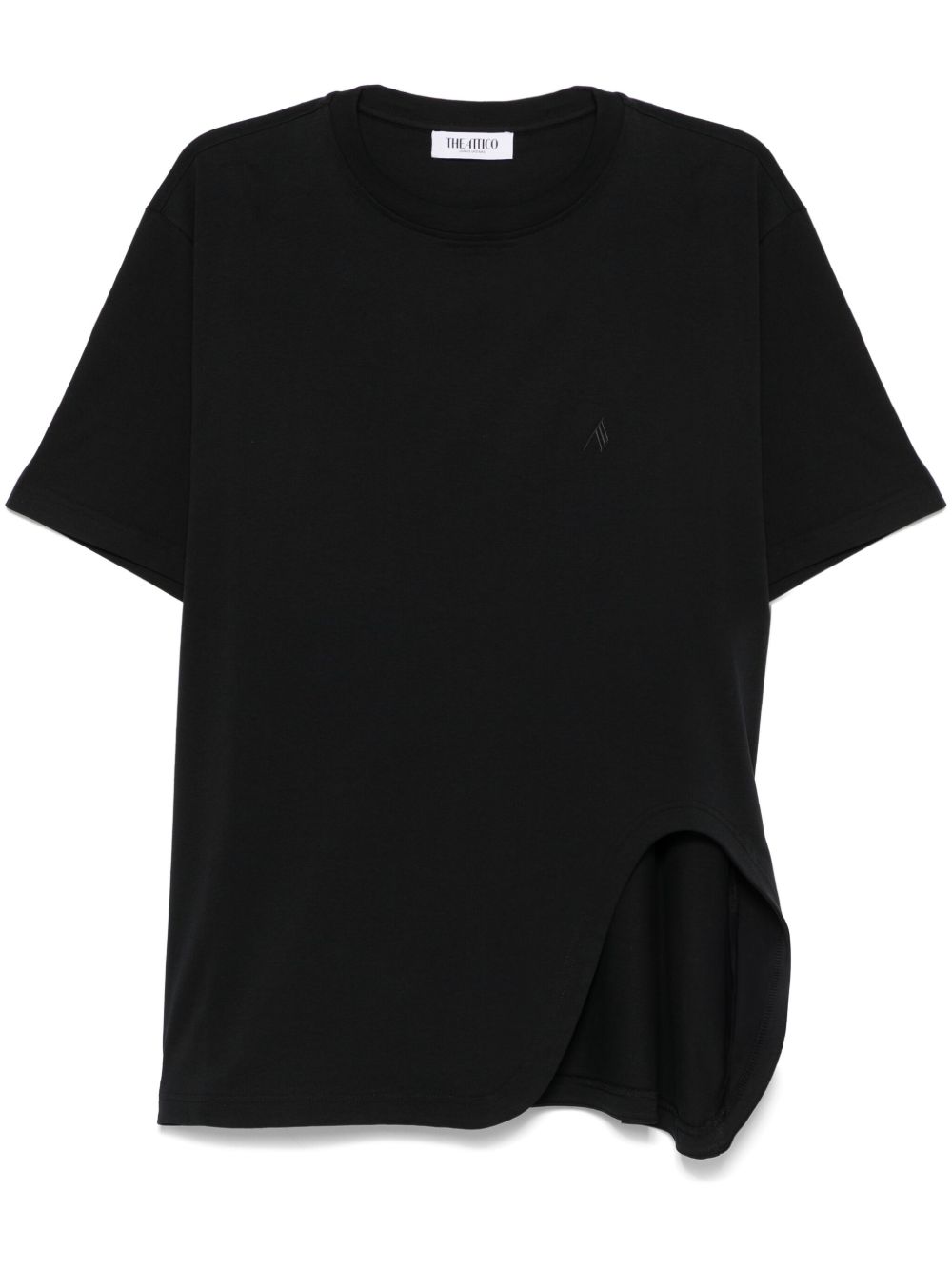 ATTICO Oversized Lightweight Cotton T-Shirt with Stylish Slit